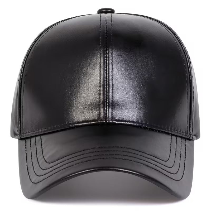 Faux Leather Snapback – Stylish Cap