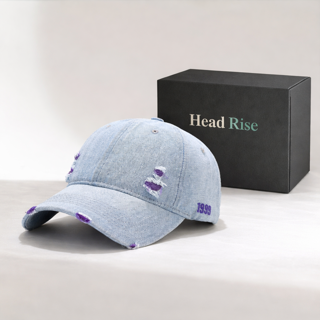 Vintage Washed Denim Unisex Street Snapback Cap