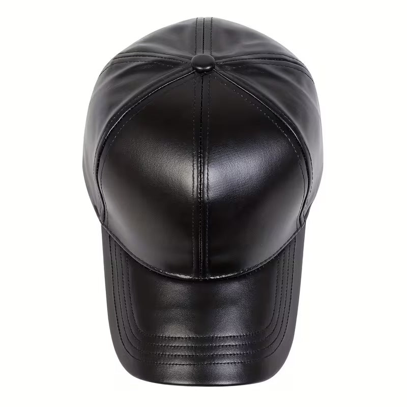 Faux Leather Snapback – Stylish Cap