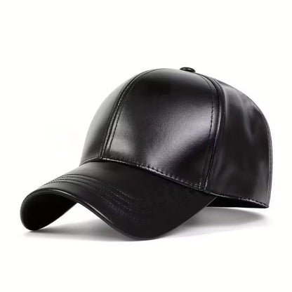 Faux Leather Snapback – Stylish Cap