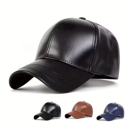 Faux Leather Snapback – Stylish Cap